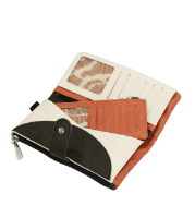 Imagine Portofel flexibil mare cu protecție RFID, bej-cărămiziu, colecția Alma, 40709-906