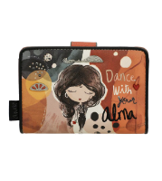 Imagine Portofel mediu cu protecție RFID, cărămiziu, colecția Alma, 40709-902