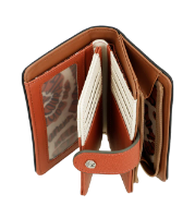 Imagine Portofel mediu cu protecție RFID, cărămiziu, colecția Alma, 40709-902