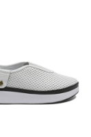 Imagine Pantofi anatomici Bio Flex, albi, din piele naturală cu perforații MIR31-106
