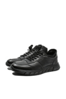 Imagine Pantofi sport cu design modern, negri, din piele naturală FNX5215
