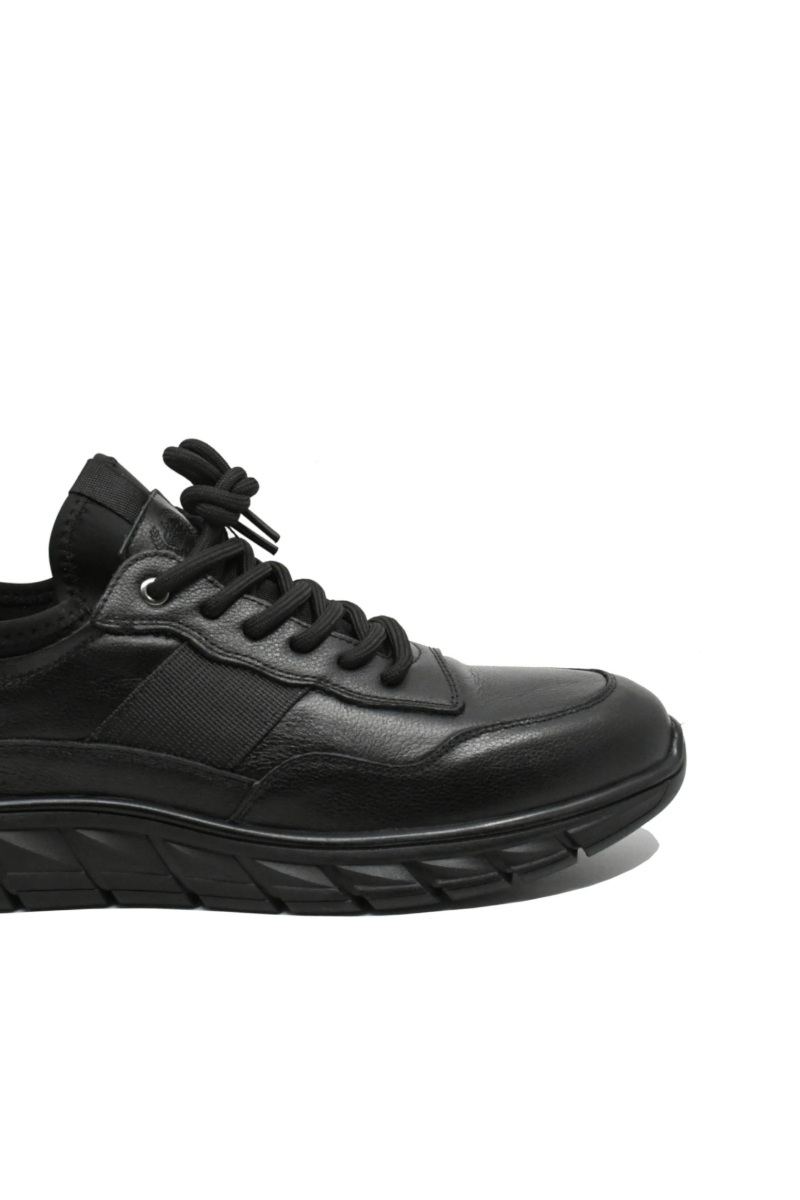 Imagine Pantofi sport cu design modern, negri, din piele naturală FNX5215