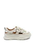 Imagine Pantofi sport de vară cu decupaje, albi din piele naturală FNX208