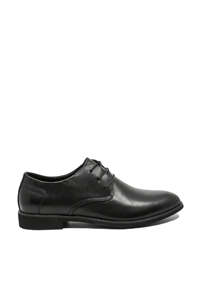 Imagine Pantofi office bărbați clasic eleganți, negri din piele naturală FNX81138