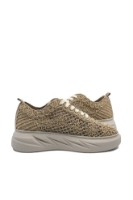 Imagine Sneakers de vară anatomici Bio Flex din dantelă maro deschis MIR450-001