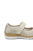 Imagine Pantofi damă confortabili bej cu model perforat RIKN4299-60