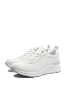 Imagine Pantofi sport albi din piele naturală cu aspect granulat REMD0T11-80