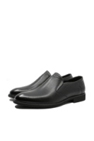 Imagine Pantofi office bărbați fără șiret, negri din piele naturală FNX81139