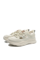 Imagine Pantofi sport damă cu decupaje, crem, din piele naturală FNX70136