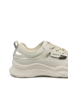 Imagine Pantofi sport damă cu decupaje, crem, din piele naturală FNX70136