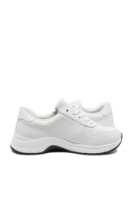 Imagine Pantofi sport din piele naturală, albi, cu fermoar decorativ REMD0G12-80