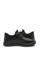 Imagine Pantofi casual bărbați, negri, din piele naturală cu inserție flexibilă FNX218902
