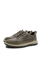 Imagine Pantofi bărbați casual confortabili, kaki, din piele naturală OTR660015