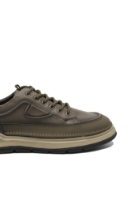Imagine Pantofi bărbați casual confortabili, kaki, din piele naturală OTR660015