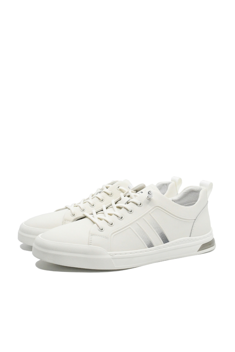 Imagine Pantofi sport bărbați albi din piele naturală OTR260005