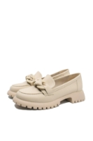 Imagine Loaferi damă cu platformă bej din piele naturală OTR140001