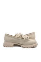 Imagine Loaferi damă cu platformă bej din piele naturală OTR140001