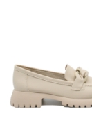 Imagine Loaferi damă cu platformă bej din piele naturală OTR140001