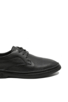 Imagine Pantofi comozi negri din piele naturală cu perforații OTR60003