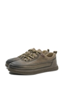 Imagine Pantofi practici bărbați gri, din piele naturală granulată FNX2802