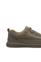 Imagine Pantofi practici bărbați gri, din piele naturală granulată FNX2802