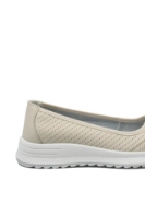 Imagine Pantofi casual damă bej apricot din piele naturală cu model FNX98821