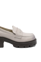 Imagine Loaferi moderni cream din piele naturală FNX66319