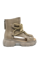 Imagine Ghete de vară cu decupaje, nude, din piele naturală OTR60005