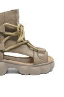 Imagine Ghete de vară cu decupaje, nude, din piele naturală OTR60005