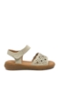 Imagine Sandale damă utracomode crem, din piele naturală FNX33177