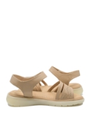 Imagine Sandale damă utracomode bej apricot, din piele naturală FNX33192