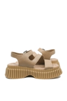 Imagine Sandale damă cu platformă masivă, bej, din piele naturală MIR72