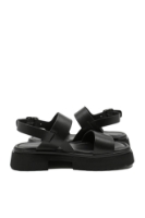 Imagine Sandale damă cu platformă, negre din piele naturală MIR303