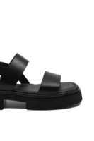 Imagine Sandale damă cu platformă, negre din piele naturală MIR303