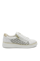 Imagine Pantofi sport damă alb cu auriu, din piele naturală REMD2E03-80