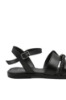 Imagine Sandale joase cu strasuri, negre, din piele naturală MIR221
