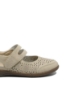 Imagine Pantofi casual din piele naturală bej cu model perforat RIK47675-60