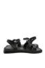 Imagine Sandale casual damă joase, negre, din piele naturală MIR80