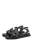Imagine Sandale casual damă joase, negre, din piele naturală MIR80