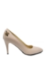 Imagine Pantofi stiletto din piele naturală, nude cu albinuță aurie SORA49