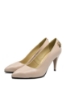 Imagine Pantofi stiletto din piele naturală, nude cu albinuță aurie SORA49