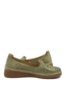 Imagine Mocasini cu fundiță, verde scorpion din piele naturală GOR04158