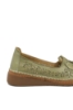 Imagine Mocasini cu fundiță, verde scorpion din piele naturală GOR04158