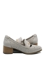 Imagine Pantofi office gri din piele naturală cu model perforat GOR5651