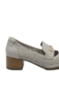 Imagine Pantofi office gri din piele naturală cu model perforat GOR5651