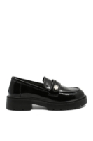 Imagine Loaferi cu platformă negri eleganți din lac OTR460007