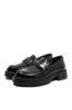 Imagine Loaferi cu platformă negri eleganți din lac OTR460007