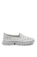 Imagine Mocasini damă albi din piele naturală, cu model perforat FNX242