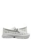 Imagine Mocasini damă albi din piele naturală, cu model perforat FNX242