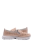 Imagine Mocasini damă roz din piele naturală, cu model perforat FNX242
